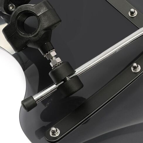 19"x17" Smoke Motorcycle Windshield Windscreen Fit for Harley Davidson Sportster Dyna Glide Softail Honda Kawasaki Suzuki Yamaha Cruiser in Saudi Arabia