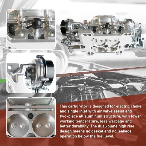 1411 750 CFM 4-cylinder carburetor with electric choke square flange single fuel inlet (non EGR)， Fit for Performer Series in Saudi Arabia