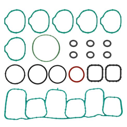 Engine Intake Manifold Gasket Set Fit for Ford Lincoln Vehicle Edge Explorer F-150 Police Mustang Flex Taurus Transit-150 250 350 for MKS MKT MKZ MKX 2011-2020 Replace MS97118-1 MS971181 in Saudi Arabia