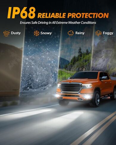 أحدث لمبات الإضاءة H11، سطوع 110,000 لومن، 6500 كلفن مصابيح ضباب بيضاء باردة H9/H8/H16، عمر خدمة 10 سنوات مع مروحة تبريد، حجم صغير حقيقي 1:1، القيادة، مجموعات مصابيح الضباب والبقع in Kuwait