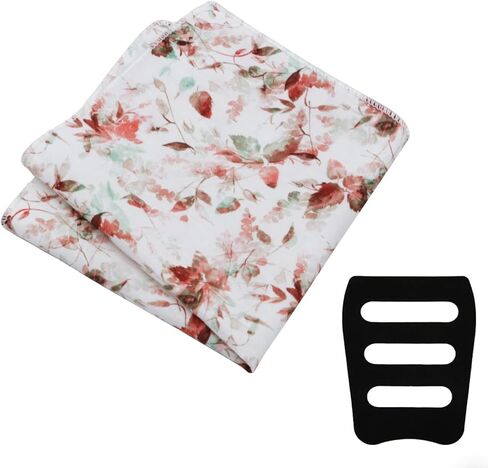 Floral Handkerchief for Men,Cotton Pocket Squares for Men with Holder, Mens handkerchiefs for Wedding Prom Party in Saudi Arabia