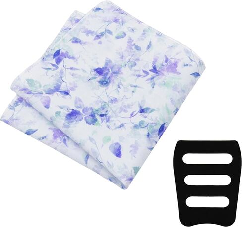 Floral Handkerchief for Men,Cotton Pocket Squares for Men with Holder, Mens handkerchiefs for Wedding Prom Party in Saudi Arabia