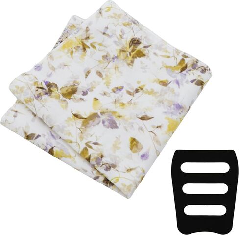 Floral Handkerchief for Men,Cotton Pocket Squares for Men with Holder, Mens handkerchiefs for Wedding Prom Party in Saudi Arabia