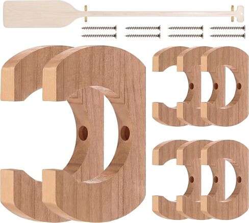 Wooden Paddle Holder Paddle Hangers Paddle Wall Racks Paddle Storage Keeper Hanging Oar Wall Decor Paddle Board Accessories for Kayak Sup Canoe Dragon Boat Paddles in Saudi Arabia