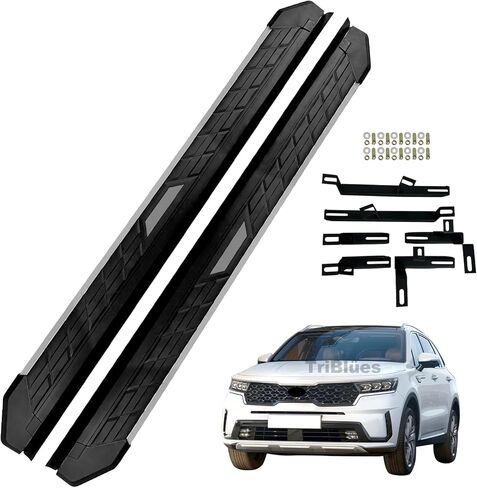 Running Boards Side Pedal Compatible with Kia Sorento 2021 2022 2023 2024 2025 LX,S,EX,SX,SX Prestige & SX Prestige X-Line Side Steps with Bracket,2PCS Right Left Side Step Rail Removable Nerf Bars in Saudi Arabia