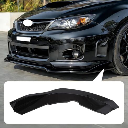 طقم مقسم الشفاه الأمامي طراز CS2 متوافق مع سوبارو WRX STI 2011-2014، 3 قطع، أسود لامع in Saudi Arabia