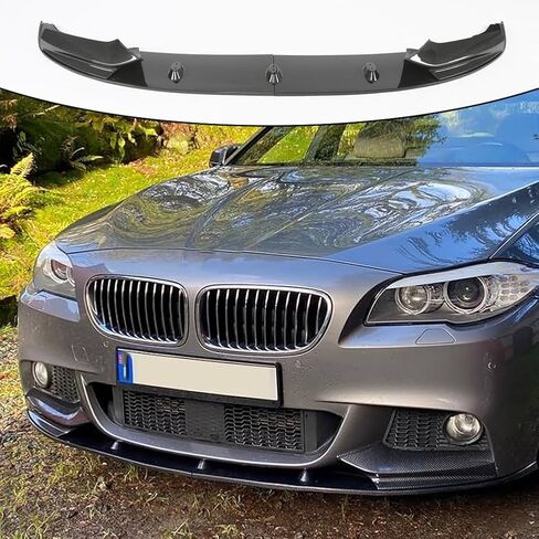 الشفة الأمامية F10 متوافقة مع 2011-2016 BMW F10 5 Series 528i 535i 550i M Sport من ألياف الكربون نمط ممتص الصدمات الأمامي طقم الجسم in Saudi Arabia