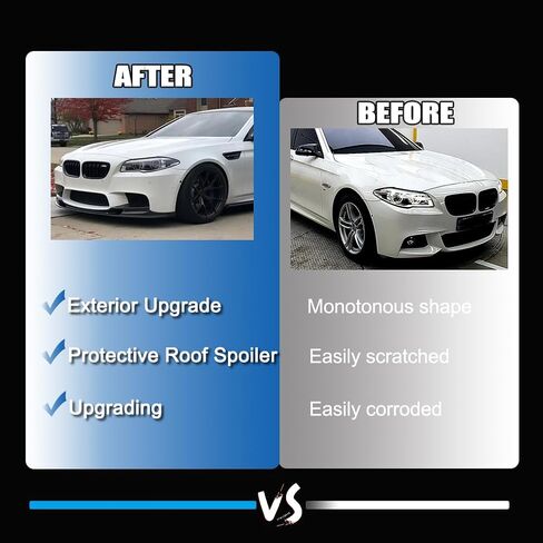 الشفة الأمامية F10 متوافقة مع 2011-2016 BMW F10 5 Series 528i 535i 550i M Sport من ألياف الكربون نمط ممتص الصدمات الأمامي طقم الجسم in Saudi Arabia