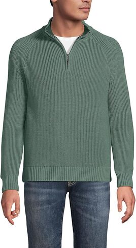Lands' End Men's Drifter Quarter Zip Sweater in Saudi Arabia