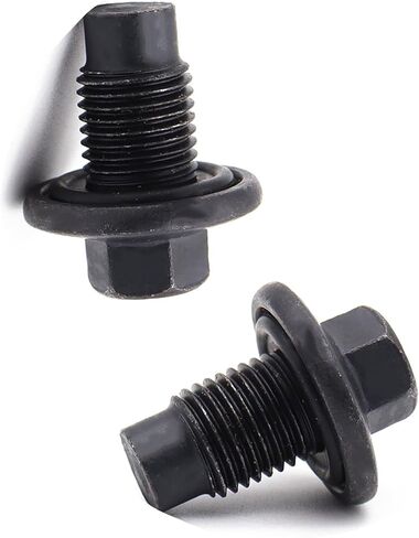 M14x1.5mm مسمار توصيل وعاء الزيت وغسالة مناسب لينكولن، كرايسلر، دودج، جيب، فورد، استبدال 6506214AA، 6507741AA، F6TZ-6730-BA، F75Z-6730-BA، 090-115، 090-938CD، 6532-2PCS in Kuwait