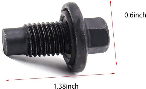 M14x1.5mm مسمار توصيل وعاء الزيت وغسالة مناسب لينكولن، كرايسلر، دودج، جيب، فورد، استبدال 6506214AA، 6507741AA، F6TZ-6730-BA، F75Z-6730-BA، 090-115، 090-938CD، 6532-2PCS in Kuwait