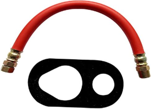 خرطوم تصريف الزيت HON1010 10 مم متوافق مع محركات سلسلة Hon-da GX110، GX120، GX160، GX200 GX240، GX270، GX340، GX390، GC160 M10x1.25 مم (عبوة واحدة) (أحمر) in Kuwait