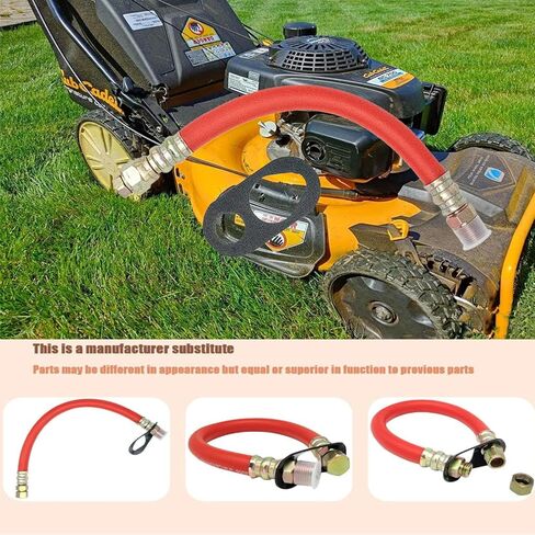 خرطوم تصريف الزيت HON1010 10 مم متوافق مع محركات سلسلة Hon-da GX110، GX120، GX160، GX200 GX240، GX270، GX340، GX390، GC160 M10x1.25 مم (عبوة واحدة) (أحمر) in Kuwait