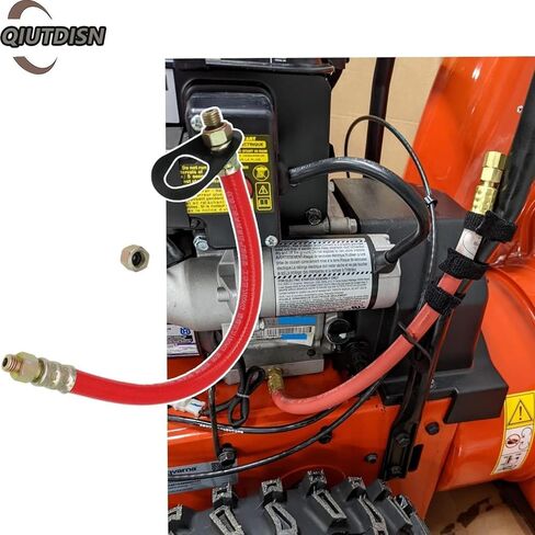 خرطوم تصريف الزيت HON1010 10 مم متوافق مع محركات سلسلة Hon-da GX110، GX120، GX160، GX200 GX240، GX270، GX340، GX390، GC160 M10x1.25 مم (عبوة واحدة) (أحمر) in Kuwait