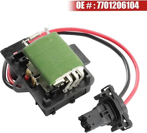 Cooling Radiator Fan Heater Blower Motor Resistor Auto Replacement Parts Compatible with Clio 2002-2010 Kangoo 2004-2014 7701044817 7701046941 in Kuwait