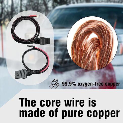 21294 61169 2 PIN Battery Cable Plow and Truck Side Fits for Western Fisher Snow Plow Replace 8245 8274 with Dust Cover, Western Plow Cables, Western Snow Plow Wiring Harness,Boss Plow Wiring Harness in Saudi Arabia