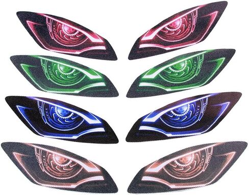 For Yamaha YZF R6 2006-2016 Motorcycle Eye Headlight Sticker Decal Headlight Protection Sticker Light-Transmitting Self-Adhesive Waterproof PVC (Blue) in Saudi Arabia