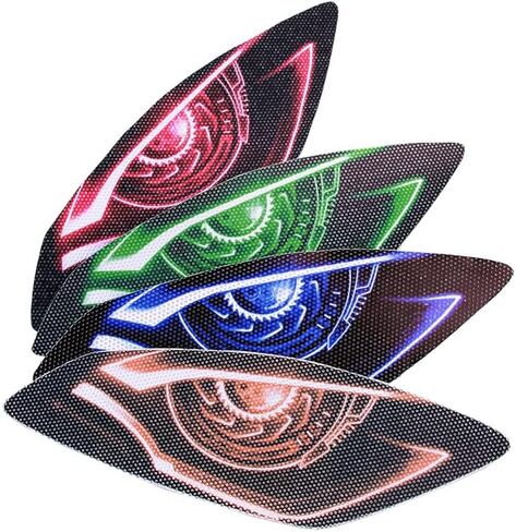 For Yamaha YZF R6 2006-2016 Motorcycle Eye Headlight Sticker Decal Headlight Protection Sticker Light-Transmitting Self-Adhesive Waterproof PVC (Blue) in Saudi Arabia