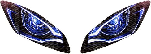 For Yamaha YZF R6 2006-2016 Motorcycle Eye Headlight Sticker Decal Headlight Protection Sticker Light-Transmitting Self-Adhesive Waterproof PVC (Blue) in Saudi Arabia