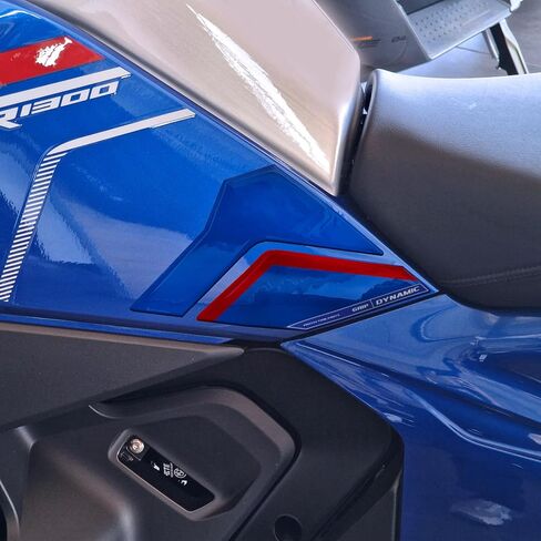 ملصقات دراجة نارية من الراتنج متوافقة مع BMW R 1300 RT 2025 - 2026 Impulse - حماية الخزان من الاصطدامات والخدوش - زوج من ملصقات الراتنج ثلاثية الأبعاد مصنوعة في إيطاليا in Kuwait