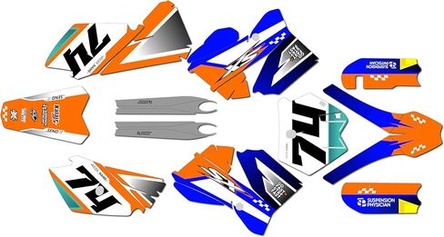 مجموعة رسومات لـ KTM SX85 SX105 (2006-2012) Prestige Series Magenta 9 Mil - Easy Go - Dirt Pit Bike ملصقات الدراجات النارية، ملصق سباقات Dirtbike للسيارات ملحقات Motocross بدون بلاستيك in Kuwait