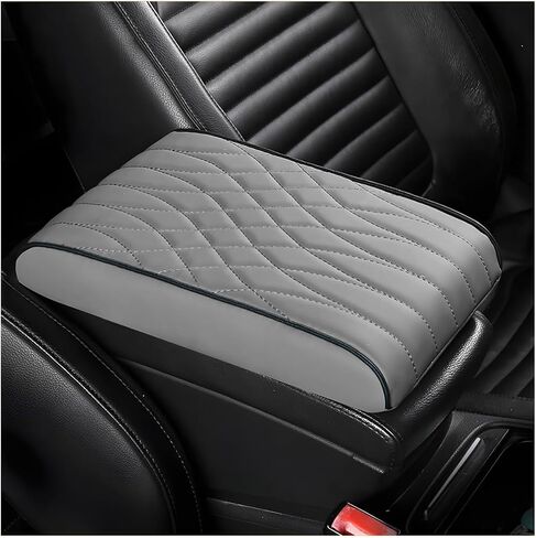 BESULEN Car Center Console Cover, Memory Foam Scratch & Wear Resistant Vehicle Armrest Storage Box Cushion Pad, Auto Interior Middle Console Protector, Universal for Sedan RV Pickup (Black) in Saudi Arabia