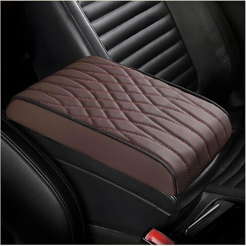 BESULEN Car Center Console Cover, Memory Foam Scratch & Wear Resistant Vehicle Armrest Storage Box Cushion Pad, Auto Interior Middle Console Protector, Universal for Sedan RV Pickup (Black) in Saudi Arabia