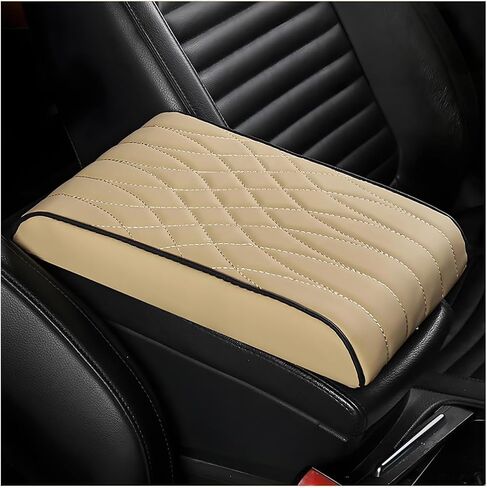 BESULEN Car Center Console Cover, Memory Foam Scratch & Wear Resistant Vehicle Armrest Storage Box Cushion Pad, Auto Interior Middle Console Protector, Universal for Sedan RV Pickup (Black) in Saudi Arabia