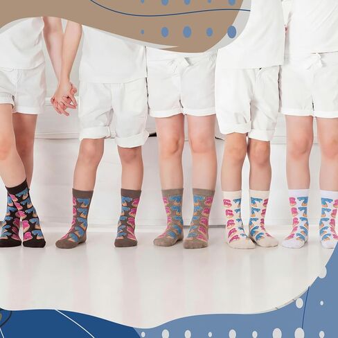 6 Pairs 67 Socks for Men Women Novelty Six Seven Ice Creams Drips Crew Socks 67 Design 6 7 Number Funny Gifts in Saudi Arabia