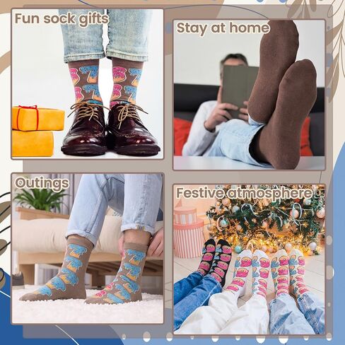 6 Pairs 67 Socks for Men Women Novelty Six Seven Ice Creams Drips Crew Socks 67 Design 6 7 Number Funny Gifts in Saudi Arabia