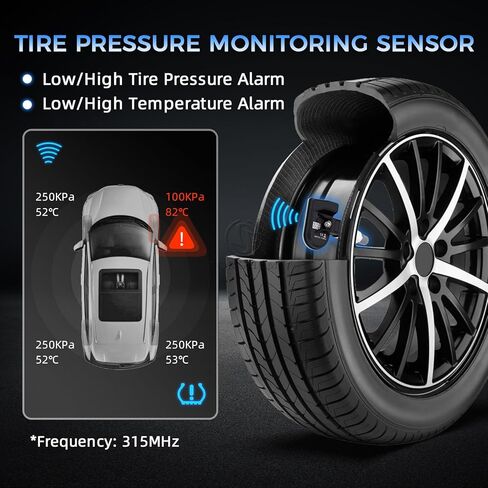 SORGHUM TPMS Sensors Tire Pressure Monitoring System Compatible with Jeep Grand Cherokee Patriot Wrangler Compass Dodge Ram 1500 2500 3500 Chrysler Sebring Pacifica Replace# 56053030AC Set of 4 in Saudi Arabia