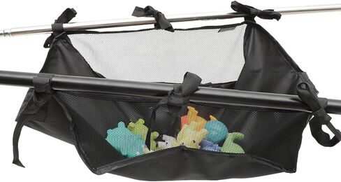 Baby Stroller Storage Mesh Bag Universal Bottom Basket Organizer with Large Capacity Oxford Fabric for Diapers Bottles and Essentials in Saudi Arabia