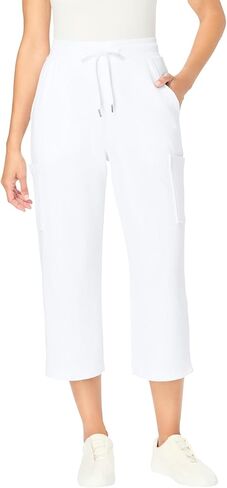 Woman Within Plus Size Petite Knit Cargo Capri in Saudi Arabia