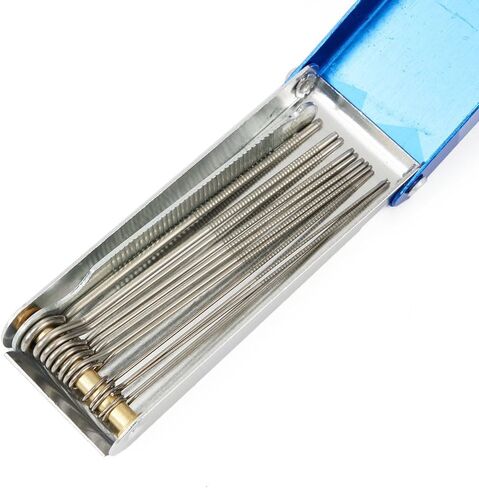 تنظيف نفاث مكربن ​​للدراجة النارية ومنظف فولاذي بمقاسات متعددة للنفث، أزرق + فضي in Kuwait