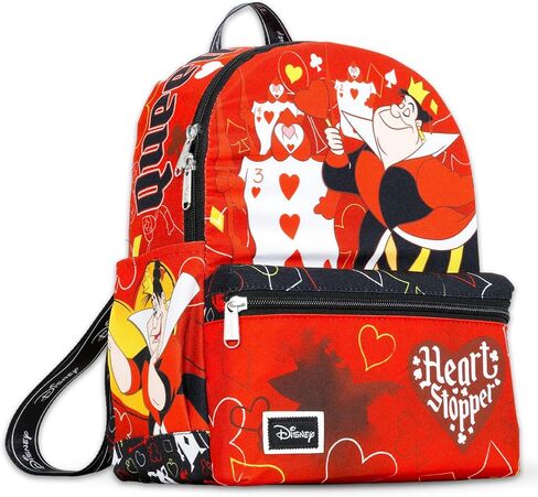 Disney Queen of Hearts Mini Backpack for Women - Bundle with 13" Alice in Wonderland Small Backpack Plus Stickers, More | Queen of Hearts Bag for Women, Teens, Girls, Kids in Saudi Arabia