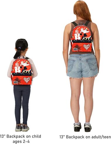 Disney Queen of Hearts Mini Backpack for Women - Bundle with 13" Alice in Wonderland Small Backpack Plus Stickers, More | Queen of Hearts Bag for Women, Teens, Girls, Kids in Saudi Arabia