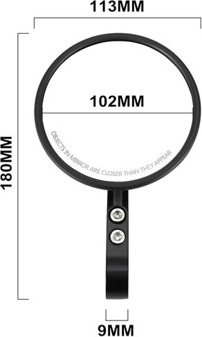 EBike Rear View Mirrors Adjustable E Bike Bar End Side Mirror M8 Universal for 22-25.4mm Handlebars Compatible Fit for Ridstar Q20 Tuttio Soleil 01 Super 73 S1 S2 ZX Macfox Electric Bike in Saudi Arabia
