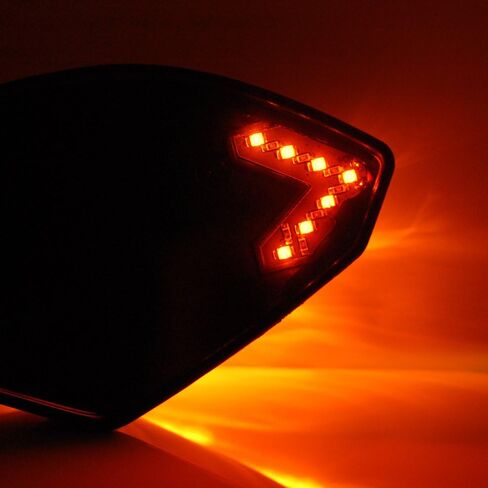 Carbon Fiber Integrated Amber LED Turn Signal Blinker Rearview Side Mirrors Smoke Lens For Honda CBR 600 929 954 1000 XX RR F1 F4 F4i in Saudi Arabia