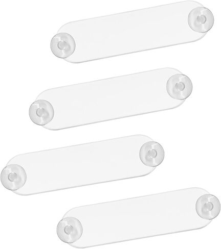 2PCS EZ Pass Holder - Toll Pass Transponder Holder Car Windshield EZ Pass Mounting Strips with Strong Suction Cup - Acrylic Windshield Ipass Sticker Holder for Most Major Toll Passes (2PCS) in Saudi Arabia