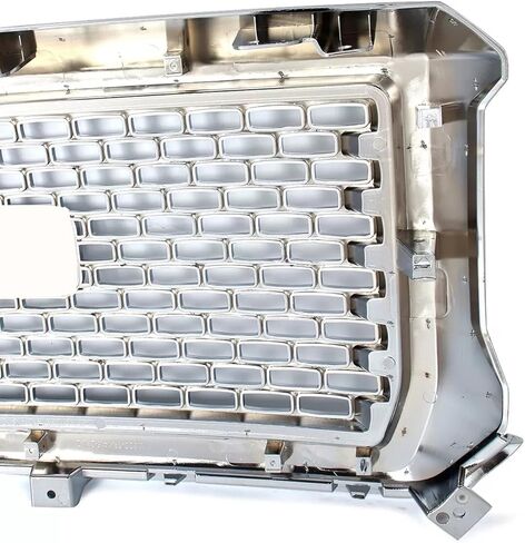 Front Grille Compatible with 2014 2015 GMC Sierra 1500 Aftermarket Grill Mesh Hood Honeycomb Style Grille (Chrome in Saudi Arabia
