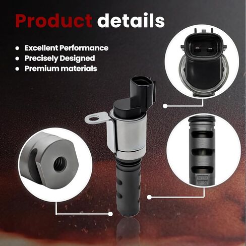 الملف اللولبي VVT، الملف اللولبي لتوقيت الصمام المتغير، إصلاح ضوء فحص المحرك P0011 P0014، يستبدل OE 153300T010 1533037010 19185637 TS1073، متوافق مع Prius Camry Corolla RAV4 Highlander ES300h RX350 in Saudi Arabia