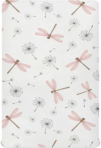 Pfrewn Christmas Crib Sheets for Boys Girls Cute Pig in Red Winter Costume Fitted Crib Sheet for Mini Crib Mattress Stretch Soft Winter Pattern Toddler Baby Playard Sheet,39x27IN in Kuwait