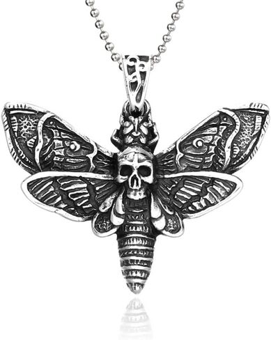 Grim Reaper Pendant Necklace - Stainless Steel Skull Jewelry in Saudi Arabia