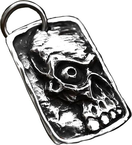 Grim Reaper Pendant Necklace - Stainless Steel Skull Jewelry in Saudi Arabia