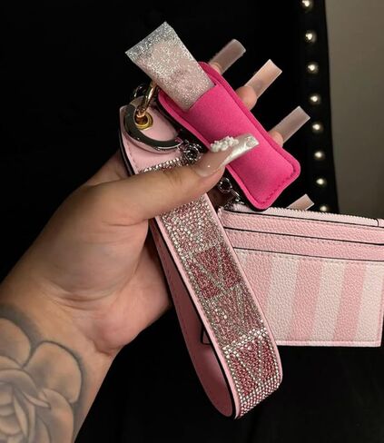 حقيبة لطيفة على شكل سلسلة مفاتيح معصم: لمحفظة مفاتيح السيارة - إكسسوارات الموضة للنساء - التسوق أثناء التنقل للاستخدام المنزلي in Kuwait