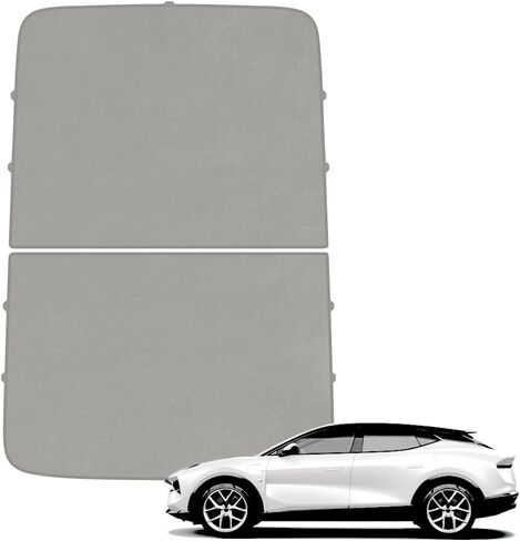 Sunroof Sunshade Compatible for Lotus Eletre Emeya 2025 Sunroof Shade UV Reflection Heat Insulation Sunroof Sun Shade (Dark Gray, for Lotus Emeya 2025) in Kuwait