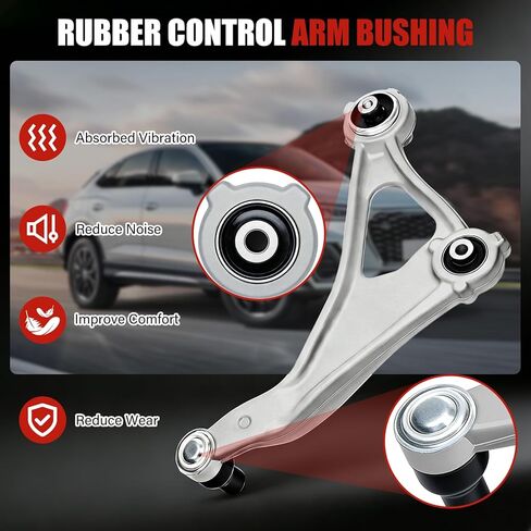 طقم تعليق ذراع التحكم الأمامي السفلي 8 قطع بديلة لـ 2014-2018 Nissan Altima، 2013 Altima 4 Door Models، 2016-2023 Nissan Maxima، مع مفصل كروي 2 Sway Bar Link 4 طرف قضيب ربط خارجي وداخلي in Saudi Arabia