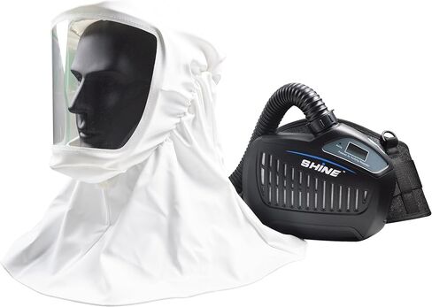 SHINE Air Purifying Respirator, NIOSH Approved 3 Levels Airflow Control, High-efficiency Li-ion Battery PAPR Kit in Saudi Arabia