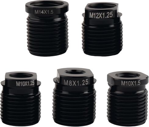 5PCS Gear Shift Knob Adapter,Multi-Size Gear Knob Adapter Includes M8/M10/M12×1.25,M10/M14×1.5,Universal Shift Knobs Adapters for Quick Shifting Gears Car Accessories for Cars,SUVs in Saudi Arabia