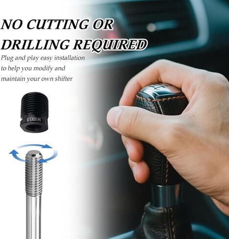 5PCS Gear Shift Knob Adapter,Multi-Size Gear Knob Adapter Includes M8/M10/M12×1.25,M10/M14×1.5,Universal Shift Knobs Adapters for Quick Shifting Gears Car Accessories for Cars,SUVs in Saudi Arabia
